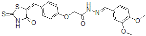 CAS#: 139298-32-1， N-[(3,4-Dimethoxyphenyl)Methylideneamino]-2-[4-[(E)-(4-Oxo-2-Sulfanylidene-1,3-Thiazolidin-5-Ylidene)Methyl]Phenoxy]Acetamide