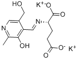 structure of CAS# 13934-03-7, Pyridoxylidene-L-Glutamic Acid Dipotassium Salt;(2S)-2-[[(E)-[5-(Hydroxymethyl)-2-Methyl-3-Oxo-4-Pyridylidene]Methyl]Amino]Pentanedioic Acid;(2S)-2-[[(E)-(3-Keto-2-Methyl-5-Methylol-4-Pyridylidene)Methyl]Amino]Glutaric Acid;(2S)-2-[[(E)-[5-(Hydroxymethyl)-2-Methyl-3-Oxo-Pyridin-4-Ylidene]Methyl]Amino]Pentanedioic Acid