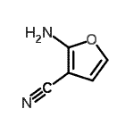 structure of CAS# 139370-56-2, 2-Amino-3-Furonitrile;2-Amino-3-cyanofuran;2-Amino-3-furonitrile;2-Aminofuran-3-carbonitrile