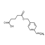 CAS#: 139441-07-9， 5-Oxo-5-[(4-Vinylbenzyl)Oxy]Pentanoic Acid