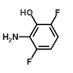 结构式 CAS# 139548-98-4, 2-氨基-3,6-二氟苯酚