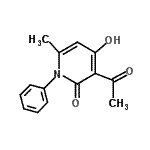 CAS#: 13959-06-3， 3-Acetyl-4-Hydroxy-6-Methyl-1-Phenyl-2(1H)-Pyridinone
