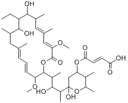 CAS#: 139595-03-2， (E)-4-[2-[4-[(4E,6E,14E,16Z)-11-Ethyl-10,12-Dihydroxy-3,17-Dimethoxy-7,9,13,15-Tetramethyl-18-Oxo-1-Oxacyclooctadeca-4,6,14,16-Tetraen-2-Yl]-3-Hydroxypentan-2-Yl]-2-Hydroxy-5,6-Dimethyloxan-4-Yl]Oxy-4-Oxobut-2-Enoic Acid