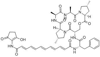 结构式 CAS# 139601-96-0, enopeptin A