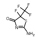 CAS#: 13973-15-4， 2-Amino-5-Fluoro-5-(Trifluoromethyl)-1,3-Thiazol-4(5H)-One