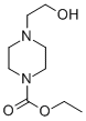 structure of CAS# 14000-66-9, 4-(2-Hydroxyethyl)-1-Piperazinecarboxylicacid Ethyl Ester;4-(2-Hydroxyethyl)-1-Piperazinecarboxylic Acid Ethyl Ester;4-(2-Hydroxyethyl)Piperazine-1-Carboxylic Acid Ethyl Ester;Nsc22152