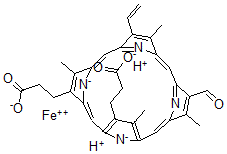 CAS#: 14023-16-6， 2-Formyl-4-Vinyldeuteroheme IX