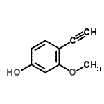 CAS#: 14031-76-6， 4-Ethynyl-3-Methoxyphenol