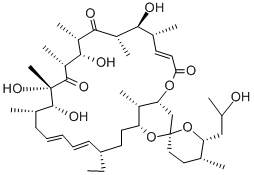 结构式 CAS# 1404-59-7, 芦他霉素
