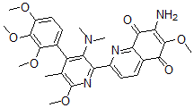 CAS#: 140458-71-5， 7-Amino-2-[3-Dimethylamino-6-Methoxy-5-Methyl-4-(2,3,4-Trimethoxyphenyl)Pyridin-2-Yl]-6-Methoxyquinoline-5,8-Dione