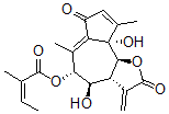 CAS#: 1405-19-2， (Z)-2-Methyl-2-Butenoic Acid (3aR)-2,3,3a,4,5,7,9a,9balpha-Octahydro-4beta,9abeta-Dihydroxy-6,9-Dimethyl-3-Methylene-2,7-Dioxoazuleno[4,5-b]Furan-5alpha-Yl Ester