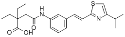 CAS#: 140646-80-6， 2,2-Diethyl-4-Oxo-4-[[3-[(E)-2-(4-Propan-2-Yl-1,3-Thiazol-2-Yl)Ethenyl]Phenyl]Amino]Butanoic Acid