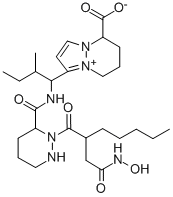 CAS#: 140667-42-1， 3-[2-Methyl-1-[[2-[2-[2-(Oxidoamino)-2-Oxoethyl]Heptanoyl]Diazinane-3-Carbonyl]Amino]Butyl]-5,6,7,8-Tetrahydropyrazolo[2,1-a]Pyridazin-9-Ium-8-Carboxylic Acid