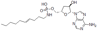 CAS#: 140686-45-9， [(2S,4R,5R)-5-(6-Aminopurin-9-Yl)-4-Hydroxyoxolan-2-Yl]Methoxy-N-[(E)-Dec-4-Enyl]Phosphonamidic Acid