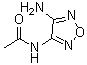 结构式 CAS# 140706-47-4, N-(4-氨基-1,2,5-恶二唑-3-基)乙酰胺