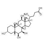 CAS#: 140852-41-1， (3alpha,5beta,6beta,7beta,12beta)-3,6,7,12-Tetrahydroxycholan-24-Oic Acid