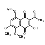 CAS#: 14090-54-1， 2-Acetyl-3-Hydroxy-5,6,8-Trimethoxy-1,4-Naphthoquinone