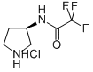 结构式 CAS# 141043-16-5, 2,2,2-三氟-N-(3R)-3-吡咯烷基-乙酰胺盐酸盐(1:1)