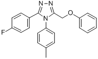 CAS#: 141078-94-6， 3-(4-Fluorophenyl)-4-(4-Methylphenyl)-5-(Phenoxymethyl)-1,2,4-Triazole