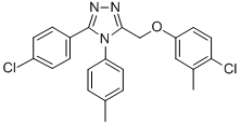 CAS#: 141079-07-4， 3-[(4-Chloro-3-Methylphenoxy)Methyl]-5-(4-Chlorophenyl)-4-(4-Methylphenyl)-1,2,4-Triazole