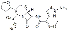 CAS#: 141195-77-9， Sodium (6R,7R)-7-[[(2Z)-2-(2-Amino-1,3-Thiazol-4-Yl)-2-Methoxyiminoacetyl]Amino]-8-Oxo-3-[(2S)-Oxolan-2-Yl]-5-Thia-1-Azabicyclo[4.2.0]Oct-2-Ene-2-Carboxylate