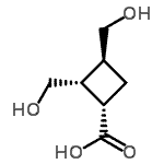 CAS#: 141208-49-3， (1S,2R,3S)-2,3-Bis(Hydroxymethyl)Cyclobutanecarboxylic Acid