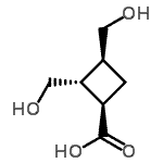 CAS#: 141271-21-8， (1R,2R,3S)-2,3-Bis(Hydroxymethyl)Cyclobutanecarboxylic Acid