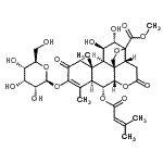 CAS#: 141271-79-6， Methyl (6alpha,11beta,12alpha,13xi)-3-(beta-D-Allopyranosyloxy)-11,12-Dihydroxy-6-[(3-Methyl-2-Butenoyl)Oxy]-2,16-Dioxo-13,20-Epoxypicras-3-En-21-Oate
