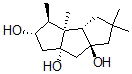 CAS#: 141434-36-8， (3aS,3bS,4S,5S,6aS,7aS)-2,2,3b,4-Tetramethyl-3,3a,4,5,6,7-Hexahydro-1H-Cyclopenta[a]Pentalene-5,6a,7a-Triol