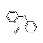 structure of CAS# 141580-71-4, 2-(2-Pyridinyloxy)Benzaldehyde;2-(2-pyridyloxy)benzaldehyde
