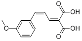 structure of CAS# 14160-39-5, 2-[3-(3-Methoxyphenyl)-2-Propen-1-Ylidene]-Propanedioic Acid;2-[3-(3-METHOXYPHENYL)ALLYLIDENE]MALONIC ACID