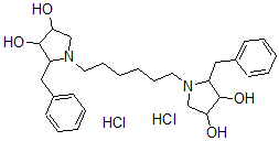 CAS#: 141839-02-3， 2-Benzyl-1-[6-(2-Benzyl-3,4-Dihydroxypyrrolidin-1-Yl)Hexyl]Pyrrolidine-3,4-Diol Dihydrochloride