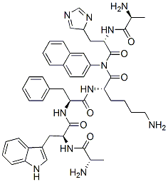 CAS 登录号：141925-59-9， 丙氨酰-组氨酰-(2-萘基)丙氨酰-色氨酰-苯丙氨酰-赖氨酰胺