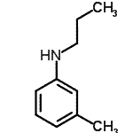 structure of CAS# 142031-46-7, 3-Methyl-N-Propylaniline;(3-methylphenyl)propylamine;Benzenamine,3-methyl-N-propyl-;N-(3-Methylphenyl)-N-propylamine