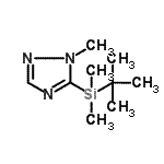 CAS#: 142208-88-6， 5-[Dimethyl(2-Methyl-2-Propanyl)Silyl]-1-Methyl-1H-1,2,4-Triazole
