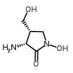 CAS#: 142229-15-0， (3R,4R)-3-Amino-1-Hydroxy-4-(Hydroxymethyl)-2-Pyrrolidinone