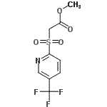 structure of CAS# 142274-37-1, Methyl {[5-(Trifluoromethyl)-2-Pyridinyl]Sulfonyl}Acetate;METHYL 2-[[5-(TRIFLUOROMETHYL)-2-PYRIDYL]SULFONYL]ACETATE;methyl-2-[[5-(TRIFLUOROMETHYL)-2-PYRIDYL]SULFONYL]ACETATE;MFCD00107950