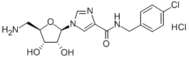 CAS#: 142344-38-5， 5-Amino-1-[(2R,3R,4S,5R)-5-(Aminomethyl)-3,4-Dihydroxyoxolan-2-Yl]-N-[(4-Chlorophenyl)Methyl]Imidazole-4-Carboxamide