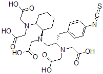 CAS#: 142434-84-2， 2-[[(1R)-2-(Bis(Carboxymethyl)Amino)Cyclohexyl]-[(2S)-2-(Bis(Carboxymethyl)Amino)-3-(4-Isothiocyanatophenyl)Propyl]Amino]Acetic Acid
