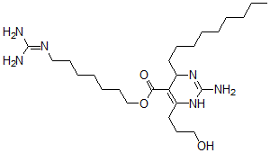 CAS#: 142605-06-9， 7-(Diaminomethylideneamino)Heptyl 2-Amino-4-(3-Hydroxypropyl)-6-Nonyl-3,6-Dihydropyrimidine-5-Carboxylate