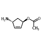 CAS#: 142697-70-9， (1R,4R)-4-Amino-2-Cyclopenten-1-Yl Acetate