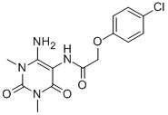 CAS#: 142943-51-9， N-(4-Amino-1,2,3,6-Tetrahydro-1,3-Dimethyl-2,6-Dioxo-Pyrimidin-5-Yl)-2-(4-Chlorophenoxy)-Acetamide