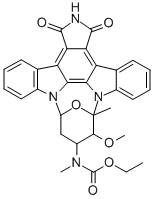 CAS#: 143086-33-3， N-Ethoxycarbonyl-7-oxostaurosporine