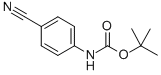 structure of CAS# 143090-18-0, N-(4-Cyanophenyl)-Carbamic Acid 1,1-Dimethylethyl Ester;Carbamic Acid, (4-Cyanophenyl)-, 1,1-Dimethylethyl Ester (9CI);TERT-BUTYL 4-CYANOPHENYLCARBAMATE