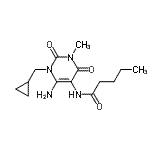 CAS#: 143148-55-4， N-[6-Amino-1-(Cyclopropylmethyl)-3-Methyl-2,4-Dioxo-1,2,3,4-Tetrahydro-5-Pyrimidinyl]Pentanamide