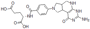 CAS#: 143234-78-0， N-(4-(3-Amino-1,2,5,6,6a,7,9,9a-octahydro-1-oxo-8H-pyrrolo(3',4':4,5)pyrido(2,3-d)pyrimidin-8-yl)bezoyl)-L-glutamic acid