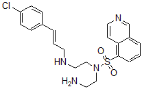 CAS#: 143306-00-7， N-(2-Aminoethyl)-N-[2-[[(E)-3-(4-Chlorophenyl)Prop-2-Enyl]Amino]Ethyl]Isoquinoline-5-Sulfonamide