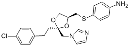 CAS#: 143393-27-5， 4-[[(2S,4S)-2-[2-(4-Chlorophenyl)Ethyl]-2-(Imidazol-1-Ylmethyl)-1,3-Dioxolan-4-Yl]Methylsulfanyl]Aniline