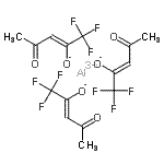 structure of CAS# 14354-59-7, Aluminium Tris[(2Z)-1,1,1-Trifluoro-4-Oxo-2-Penten-2-Olate];Aluminium trifluoroacetylacetonate 98%;Aluminum trifluoroacetylacetonate;Aluminum tris(trifluoroacetylacetonate)