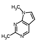 CAS 登录号：14356-75-3， 2,7-二甲基-7H-吡咯并[2,3-d]嘧啶